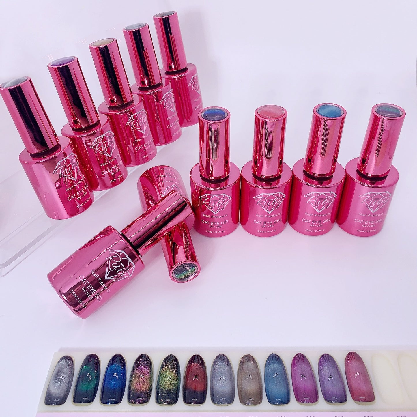 Ruby Cat Eye Gels 12 Colors Collection 1