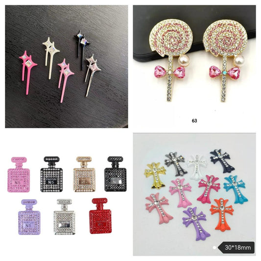 Junk Charms #10: OTHER Miscellaneous Designs Large and Small Charms for Phone Cases, Arts and Crafts, Purses