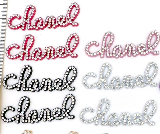 Junk Charms #1: CHANEL Brand Logos Large Junk Charms Designer Luxury Charms for Nails, Phone Cases, Bags, Arts and Crafts