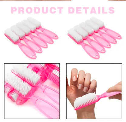 10pcs Handle Grip Cleaning Brushes, Hand Fingernail Nail Scrub Manicure Brush Pedicure Brush, Use for Toe and Nails Cleaning