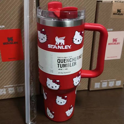 Thermos Cup 40z Stanley Tumbler Stitch Labubu Kitty