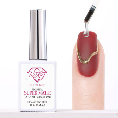 Super Matte Top Coat for Chrome Non-Wipe Non-Sticky Chrome Proof