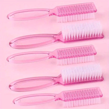 10pcs Handle Grip Cleaning Brushes, Hand Fingernail Nail Scrub Manicure Brush Pedicure Brush, Use for Toe and Nails Cleaning