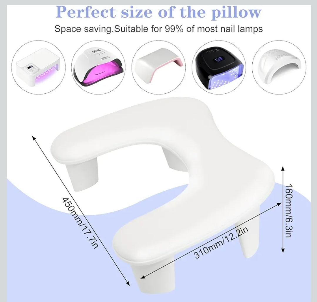 Luxury Nail Arm Rest With Legs and Anti-Slip and U-Shape Arm Rest