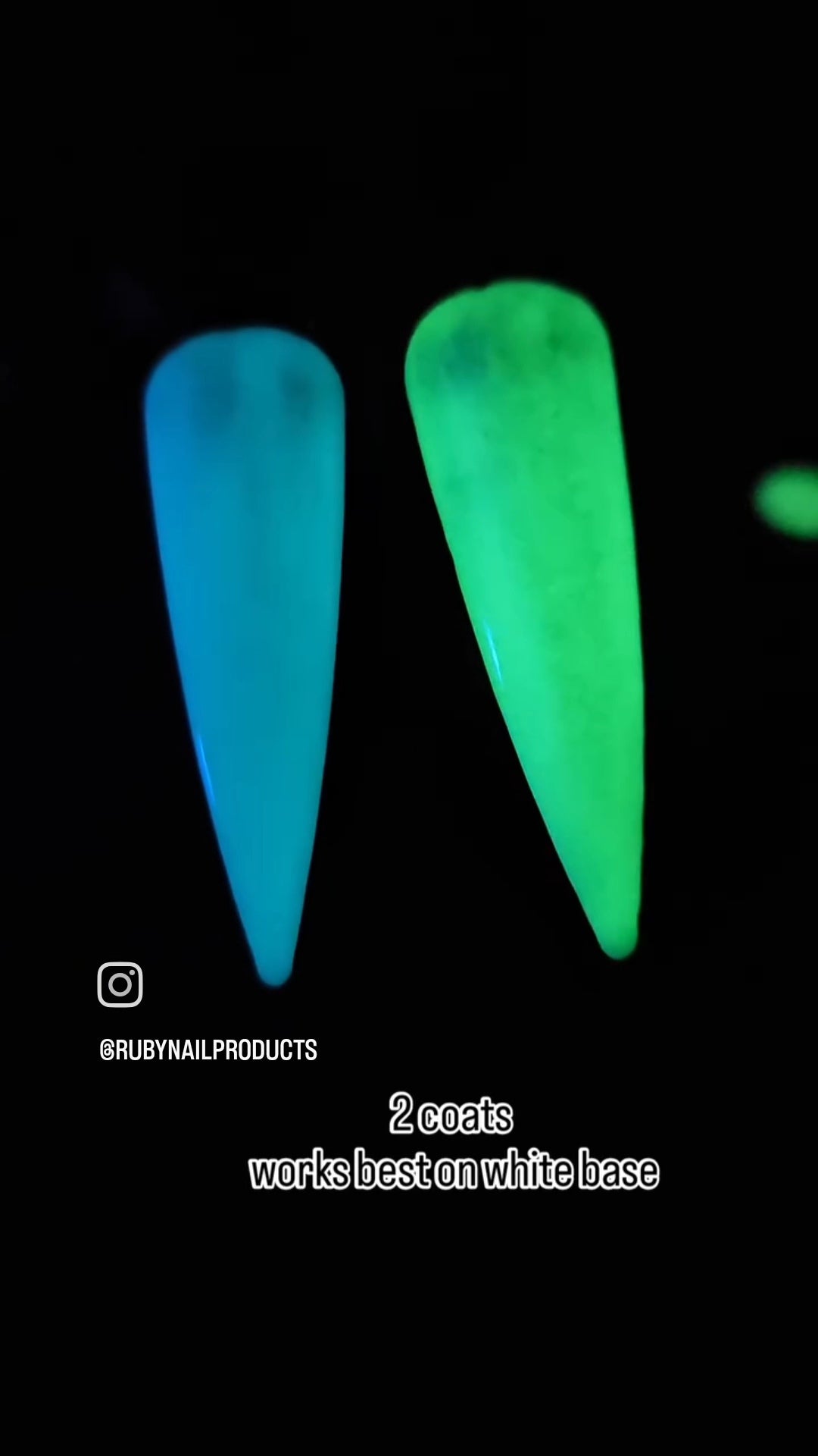 Ruby Glow in the Dark Top Coat Gel Polish
