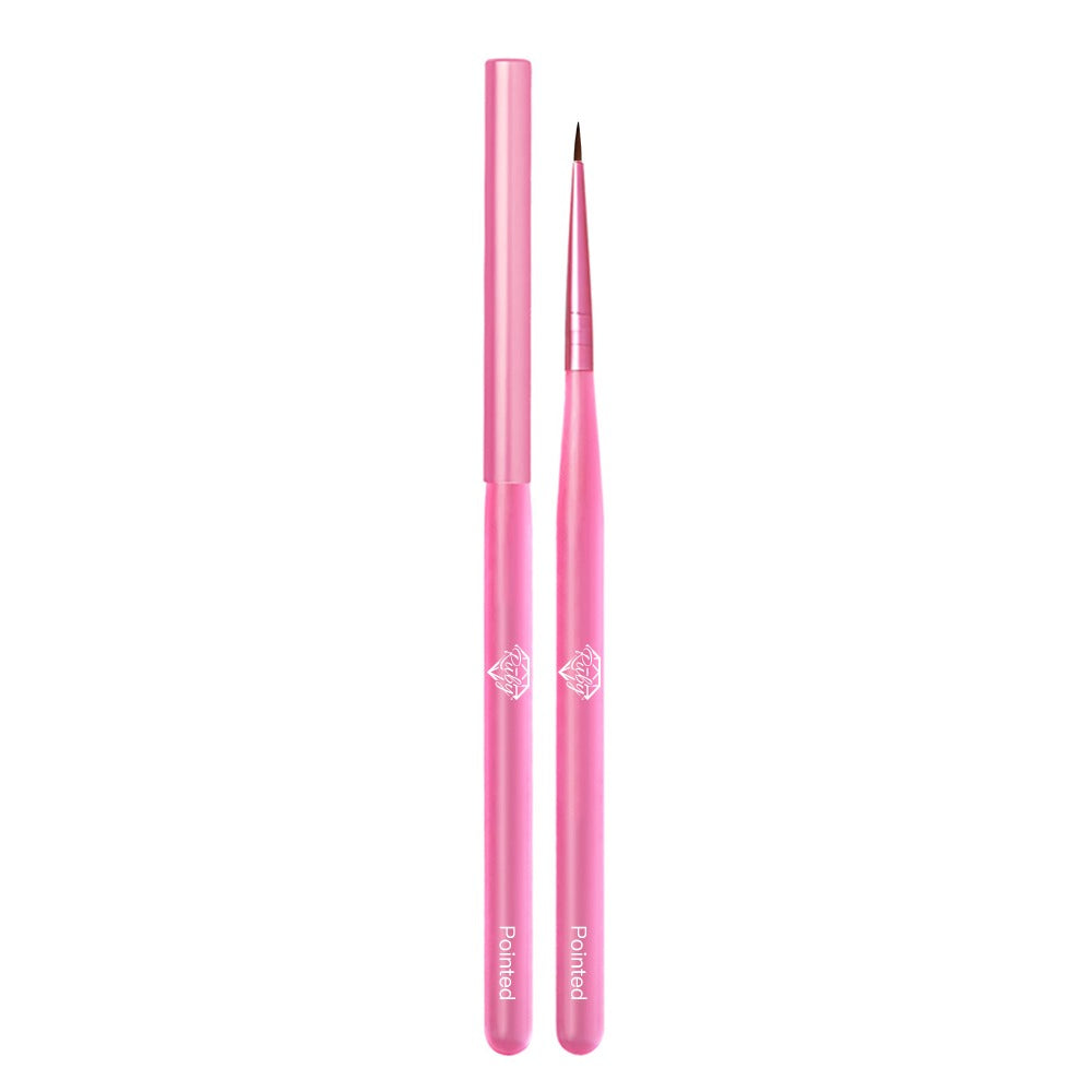 Ruby Premium Nail Art Brushes Builder Gel Brush Spatula Rubber Base Brush Polygel Brush Liner Brush
