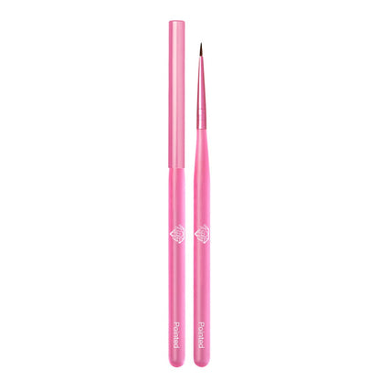Ruby Premium Nail Art Brushes Builder Gel Brush Spatula Rubber Base Brush Polygel Brush Liner Brush