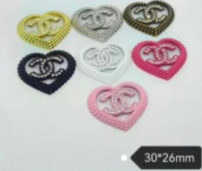 Junk Charms #1: BRAND LOGOS Large Junk Charms Designer Luxury Charms for Nails, Phone Cases, Bags, Arts and Crafts