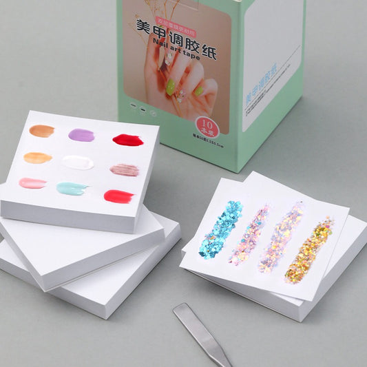 50/500 Sheets Disposable Nail Art Palette Paper for Mixing Gels