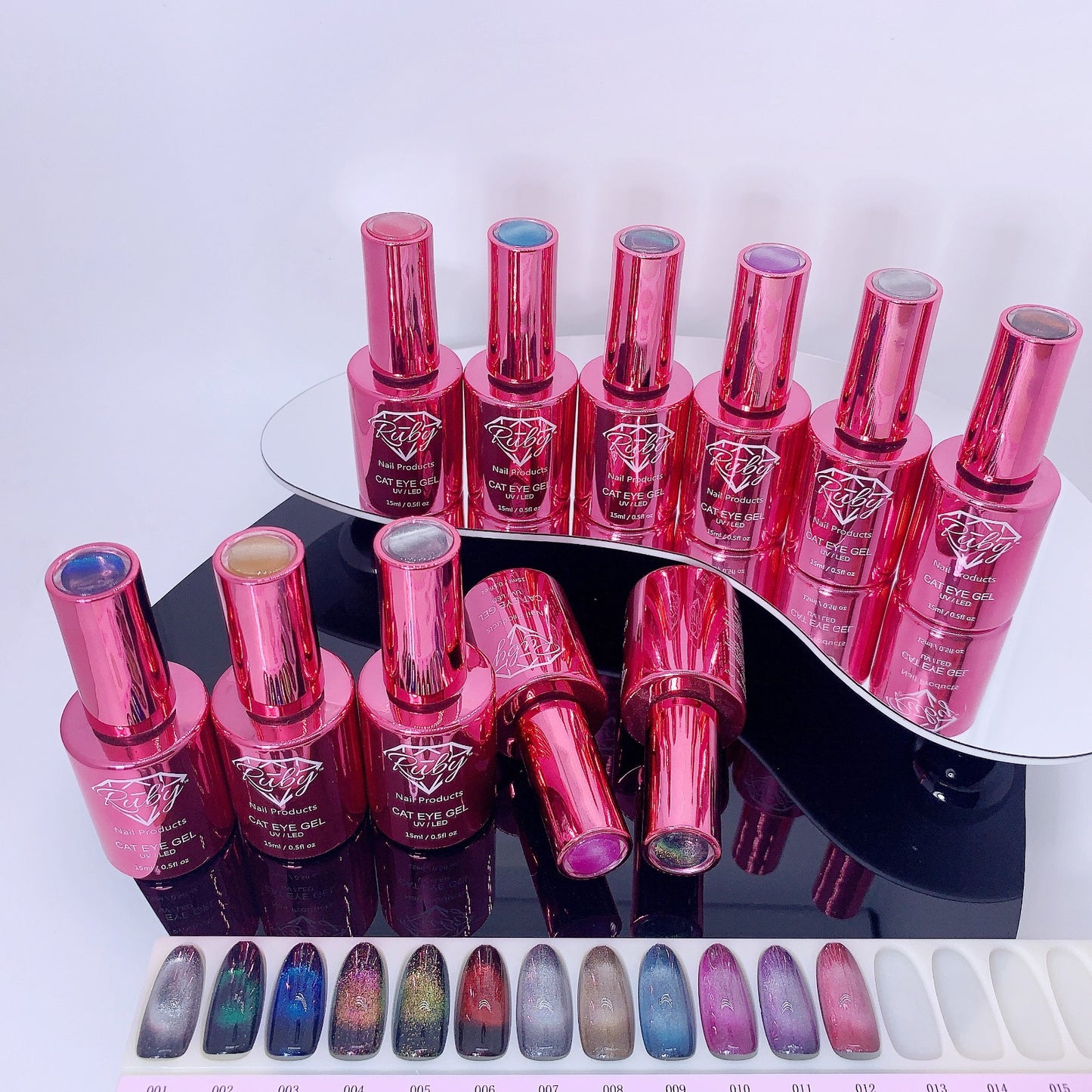 Ruby Cat Eye Gels 12 Colors Collection 1