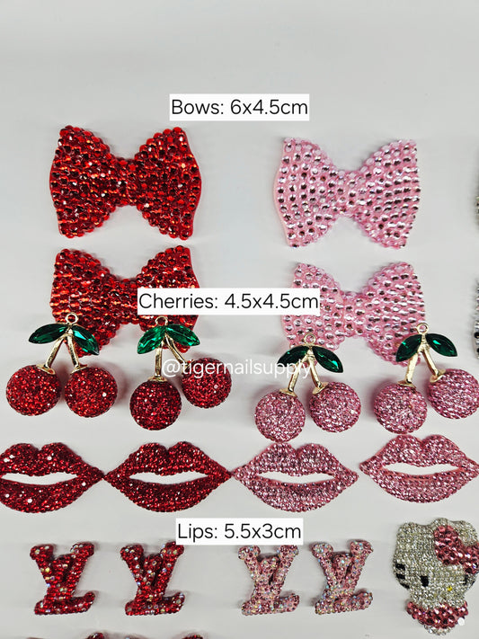 Large Junk Charms Designer Logos Luxury Charms for Nails, Phone Cases, Bags
