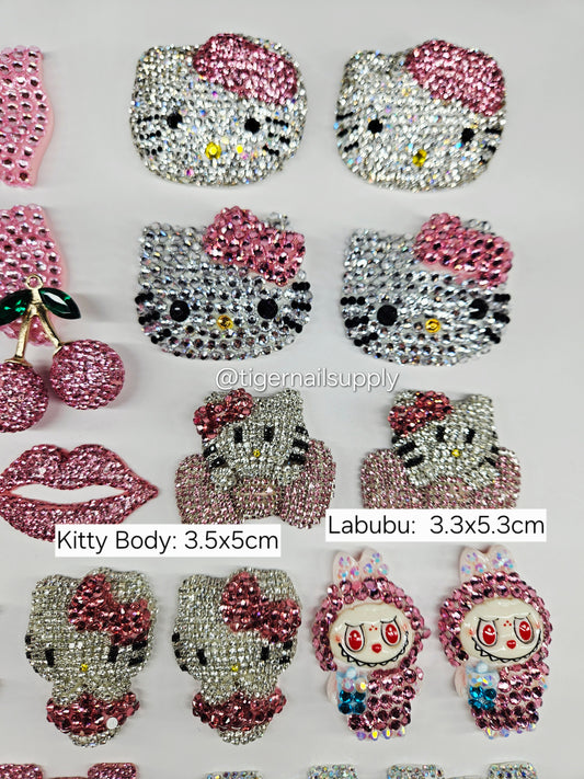 Listing 2 of 4: KITTY and Other Large Junk Charms for Nails, Phone Cases, Bags, Crafts, Designs