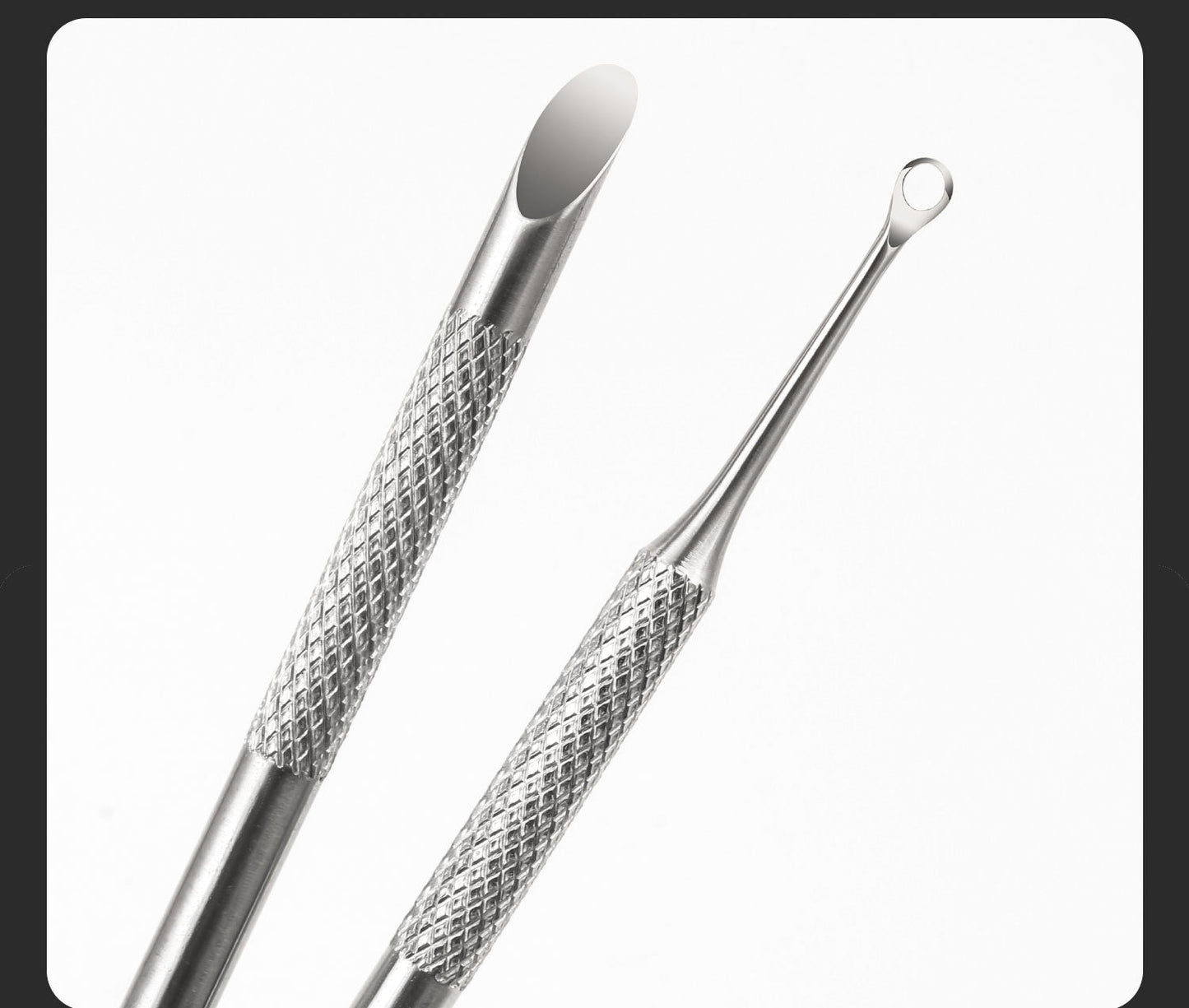 Cuticle Pusher Russian Manicure Dual Sided Circle Oval Angled