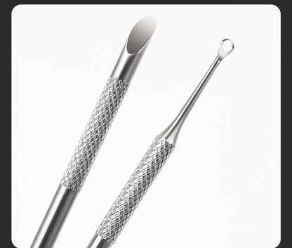 Cuticle Pusher Russian Manicure Dual Sided Circle Oval Angled